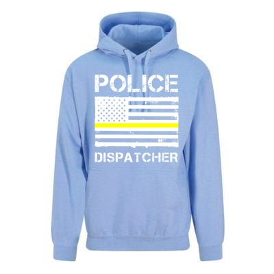 Police Dispatcher First Responder Thin Yellow Line Us Flag Gift Unisex Surf Hoodie