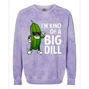 Pickle Design For Big Dill Pickle Lover Colorblast Crewneck Sweatshirt