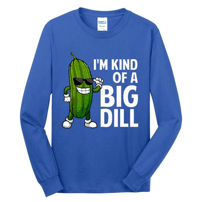 Pickle Design For Big Dill Pickle Lover Tall Long Sleeve T-Shirt