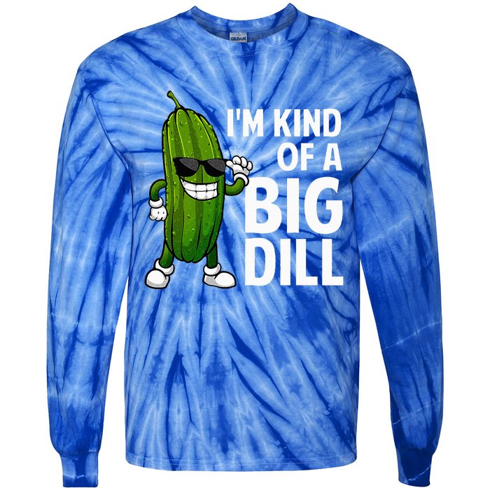 Pickle Design For Big Dill Pickle Lover Tie-Dye Long Sleeve Shirt