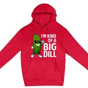 Pickle Design For Big Dill Pickle Lover Premium Pullover Hoodie