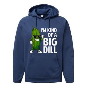 Pickle Design For Big Dill Pickle Lover Performance Fleece Hoodie