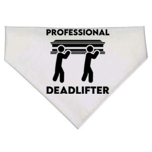 Professional Deadlifter Funeral Director Embalmer Mortician Gift USA-Made Doggie Bandana