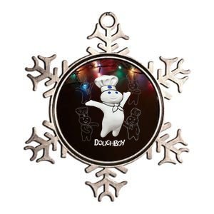 Pillsbury Doughboy Funny Design The Dough Baking Costume Metallic Star Ornament