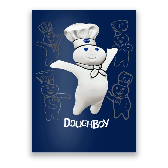 Pillsbury Doughboy Funny Design The Dough Baking Costume Poster