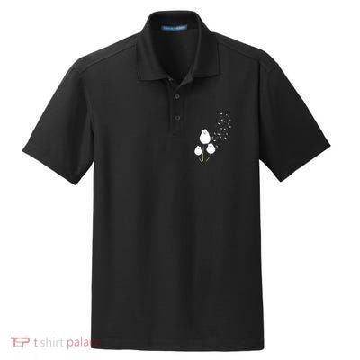 Pomeranian Dandelion Flower Tee Pomeranian Costume Gifts Dry Zone Grid Polo