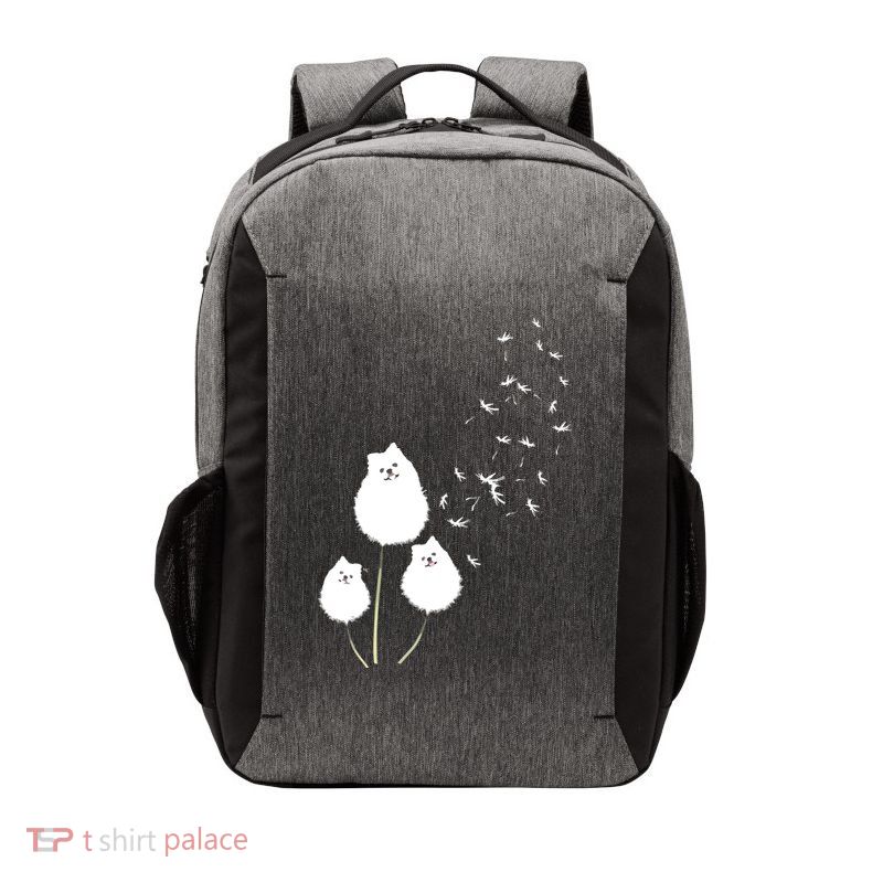 Pomeranian Dandelion Flower Tee Pomeranian Costume Gifts Vector Backpack