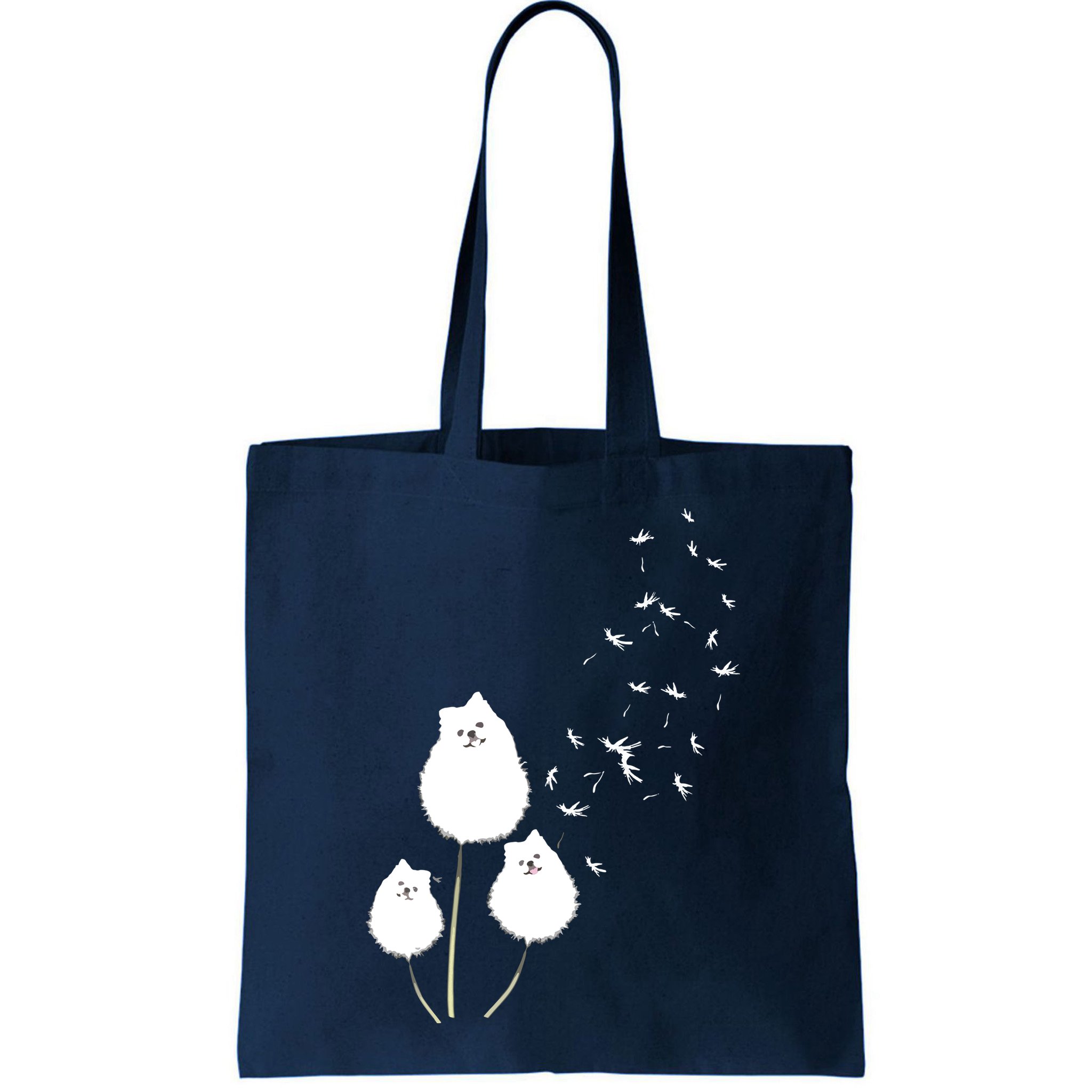 Pomeranian Dandelion Flower Tee Pomeranian Costume Gifts Bag