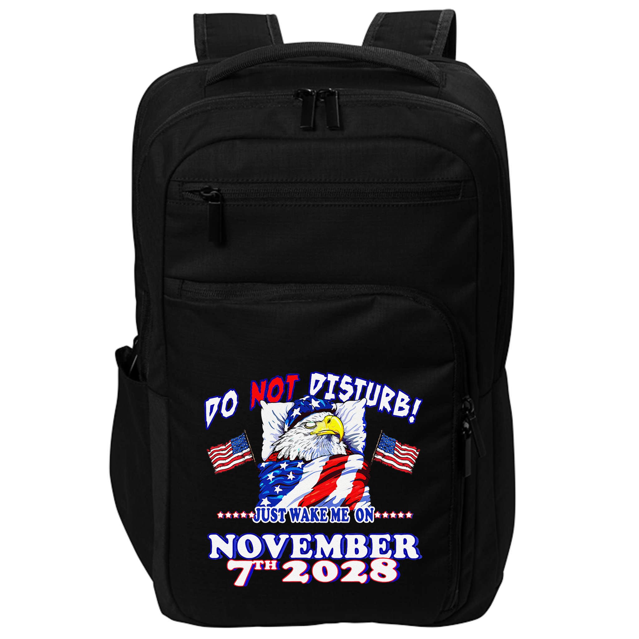 Pro Democracy Fourth July 4th Sarcastic Election Eagle 2028 Impact Tech Backpack