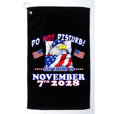 Pro Democracy Fourth July 4th Sarcastic Election Eagle 2028 Golf Towel