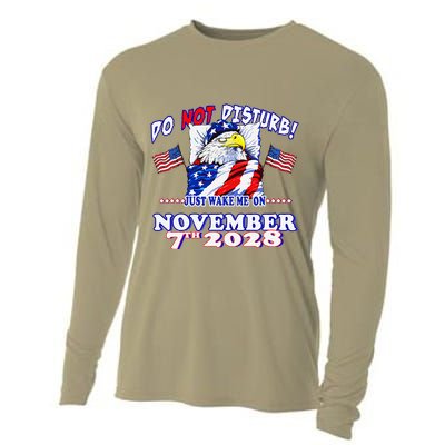 Pro Democracy Fourth July 4th Sarcastic Election Eagle 2028 Cooling Performance Long Sleeve Crew