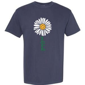 Pickleball Daisy Flower Garment-Dyed Heavyweight T-Shirt