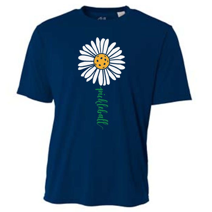 Pickleball Daisy Flower Cooling Performance Crew T-Shirt