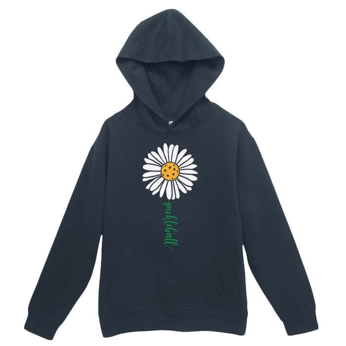 Pickleball Daisy Flower Urban Pullover Hoodie