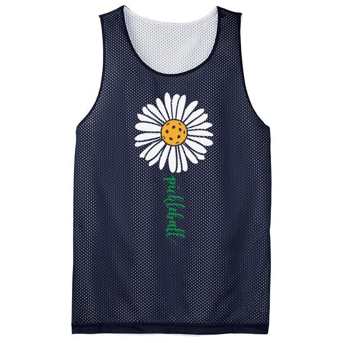 Pickleball Daisy Flower Mesh Reversible Basketball Jersey Tank