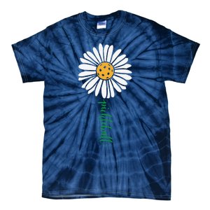 Pickleball Daisy Flower Tie-Dye T-Shirt