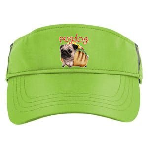 Pug Dog Funny Food Adult Drive Performance Visor