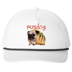 Pug Dog Funny Food Snapback Five-Panel Rope Hat