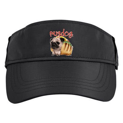 Pug Dog Funny Food Adult Drive Performance Visor