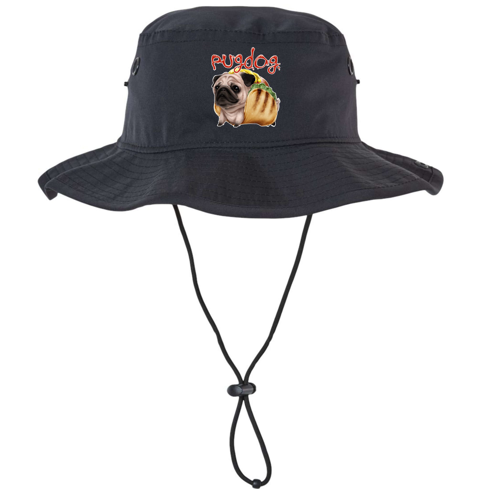 Pug Dog Funny Food Bucket Hat
