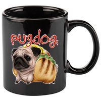 Pug Dog Funny Food 11oz C Handle Ceramic Mug