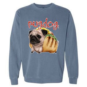 Pug Dog Funny Food Garment-Dyed Sweatshirt