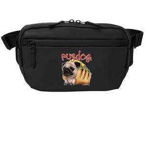 Pug Dog Funny Food Crossbody Pack