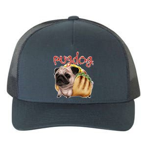 Pug Dog Funny Food Yupoong Adult 5-Panel Trucker Hat