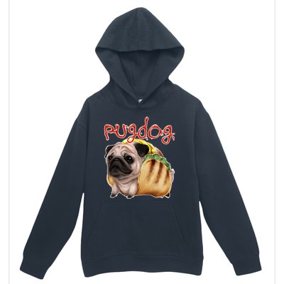 Pug Dog Funny Food Urban Pullover Hoodie