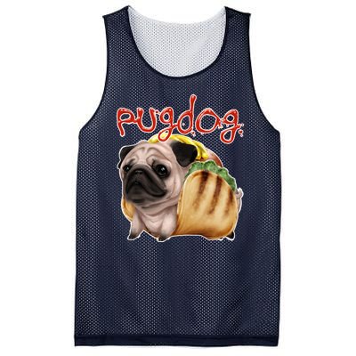 Pug Dog Funny Food Mesh Reversible Basketball Jersey Tank