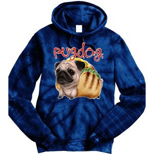 Pug Dog Funny Food Tie Dye Hoodie