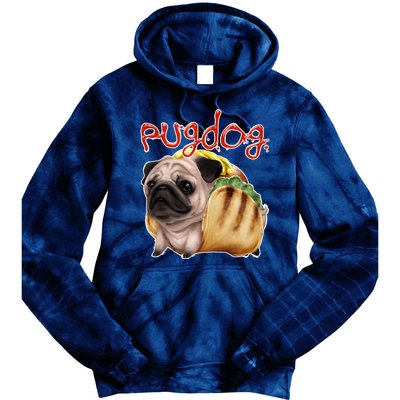 Pug Dog Funny Food Tie Dye Hoodie