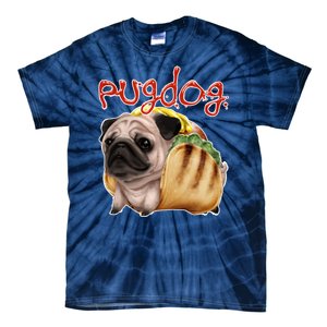 Pug Dog Funny Food Tie-Dye T-Shirt