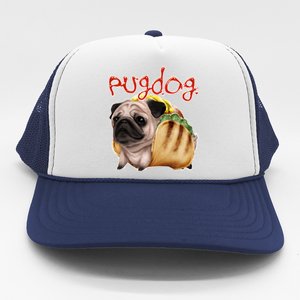 Pug Dog Funny Food Trucker Hat