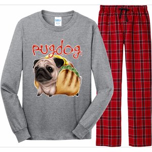 Pug Dog Funny Food Long Sleeve Pajama Set