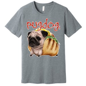 Pug Dog Funny Food Premium T-Shirt