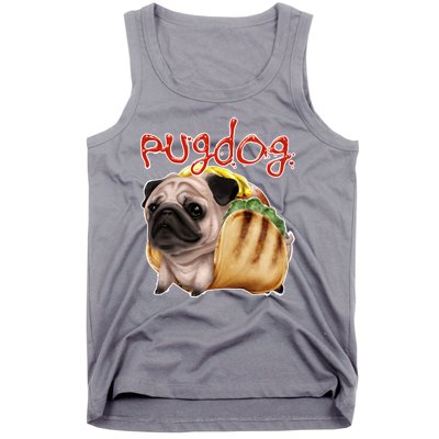 Pug Dog Funny Food Tank Top