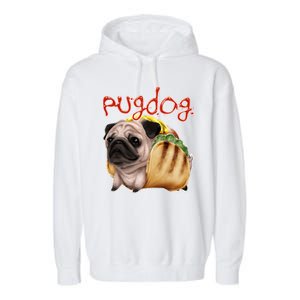 Pug Dog Funny Food Garment-Dyed Fleece Hoodie