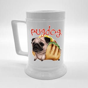 Pug Dog Funny Food Beer Stein