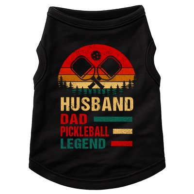 Pickleball Dad Funny Husband Dad Legend Vintage FatherS Day Gift Doggie Tank