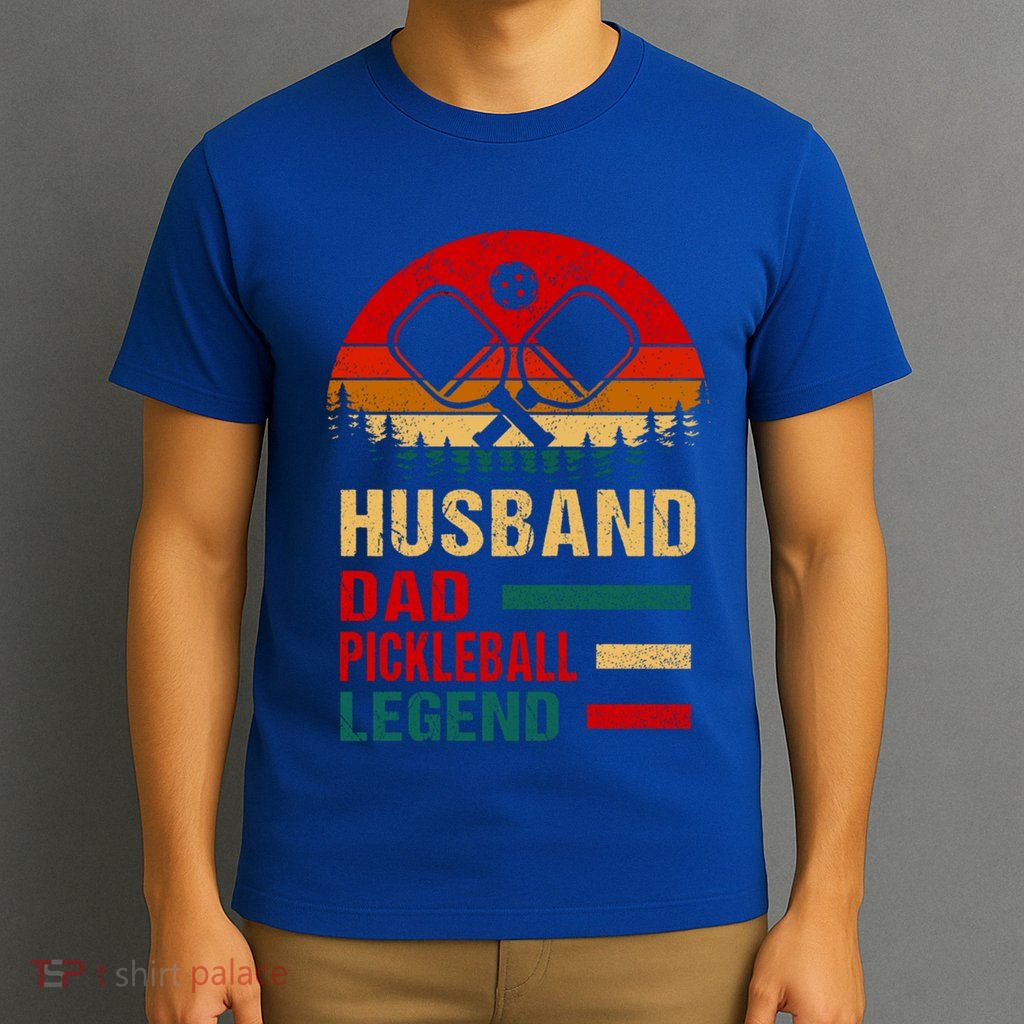 Pickleball Dad Funny Husband Dad Legend Vintage FatherS Day Gift T-Shirt