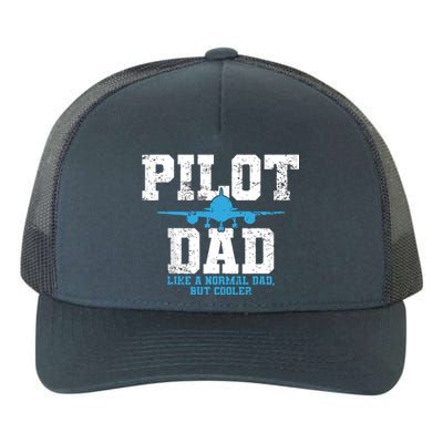 Pilot Dad Father Aviation Yupoong Adult 5-Panel Trucker Hat