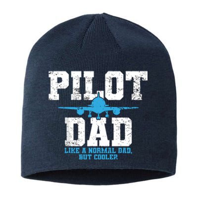 Pilot Dad Father Aviation Sustainable Beanie