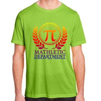 Pi Day Gift Mathletic Departt 3 14 Day Math Teacher Nerd Gift Adult ChromaSoft Performance T-Shirt