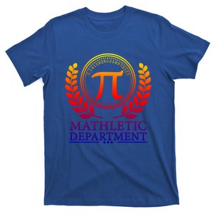 Pi Day Gift Mathletic Departt 3 14 Day Math Teacher Nerd Gift T-Shirt