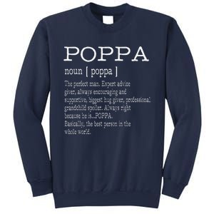 Poppa Definition Grandpa Fathers Day Gifts Sweatshirt