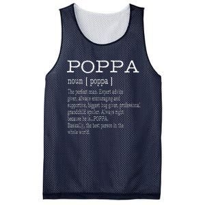 Poppa Definition Grandpa Fathers Day Gifts Mesh Reversible Basketball Jersey Tank