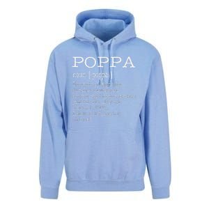 Poppa Definition Grandpa Fathers Day Gifts Unisex Surf Hoodie