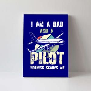 Pilot Dad Gift Funny Pilot Father Pilot Fathers Day Gift Canvas