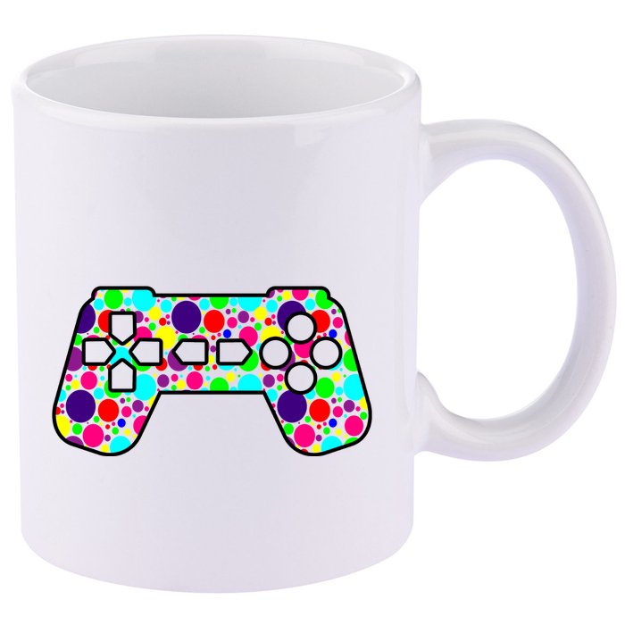 Polka Dots Gamer International Dot Day 11oz C Handle Ceramic Mug